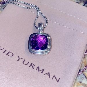David Yurman gorgeous amethyst necklace. 7” chain